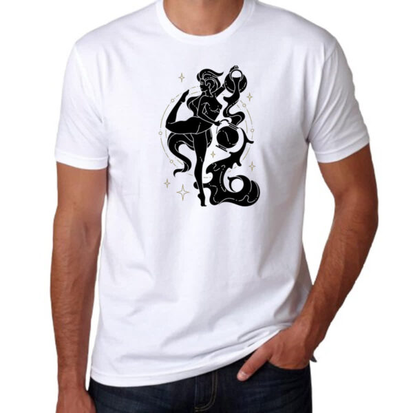 Camiseta Unissex Signo Yoga Aquario - Imagem 3