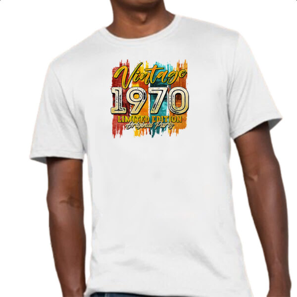 Camiseta Unissex Vintage 1970 Limited Edition - Imagem 4