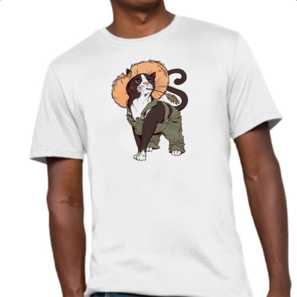 Camiseta Unissex Gato da roca - Imagem 4