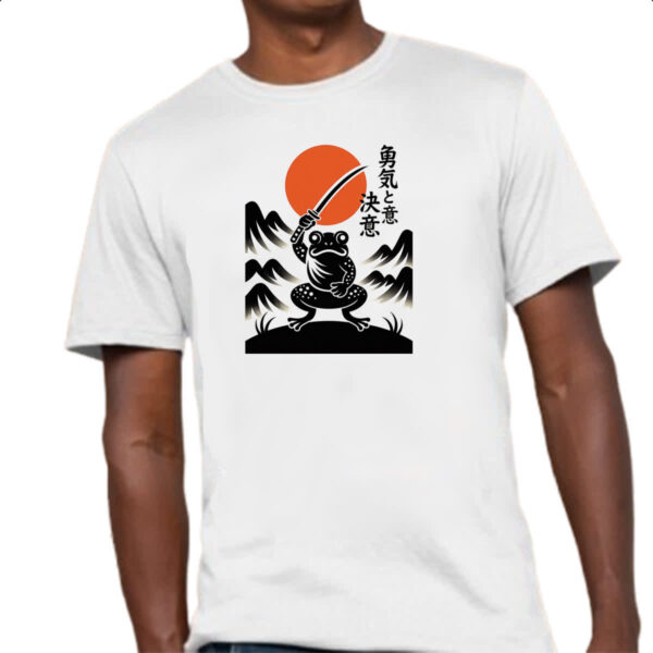 Camiseta Unissex Sapo Samurai Sunset - Imagem 4
