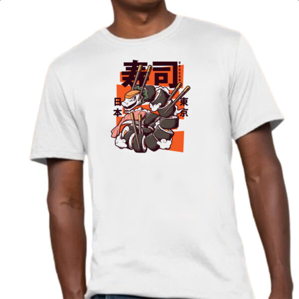 Camiseta Unissex Serpente Sushi - Imagem 4
