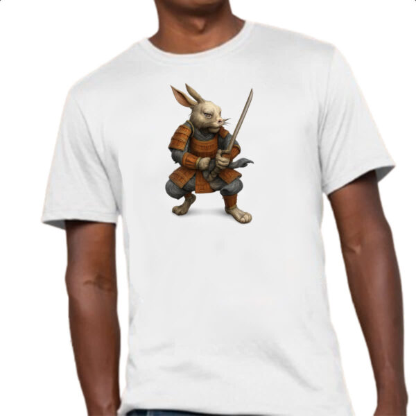 Camiseta Unissex Coelho Samurai - Imagem 4