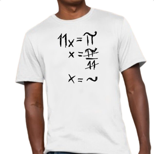 Camiseta Unissex Equacao matematica PI TIL - Imagem 4