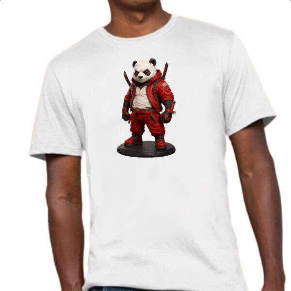 Camiseta Unissex Panda Punk Samurai - Imagem 4