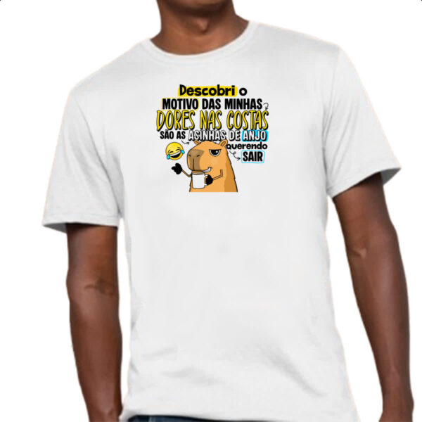 Camiseta Unissex Capivara Dores nas costas - Imagem 4