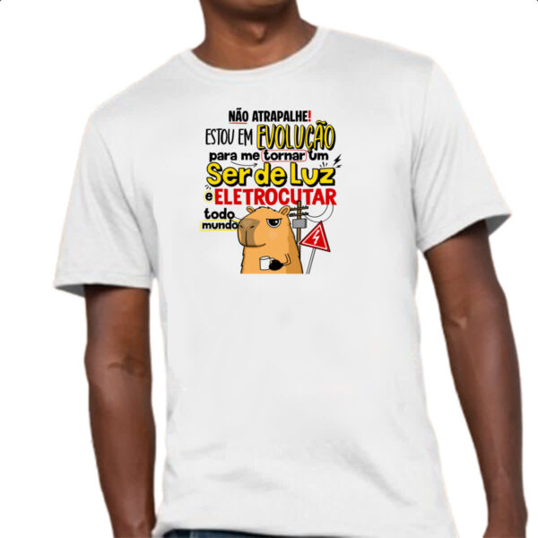Camiseta Unissex Capivara Ser de Luz - Imagem 4