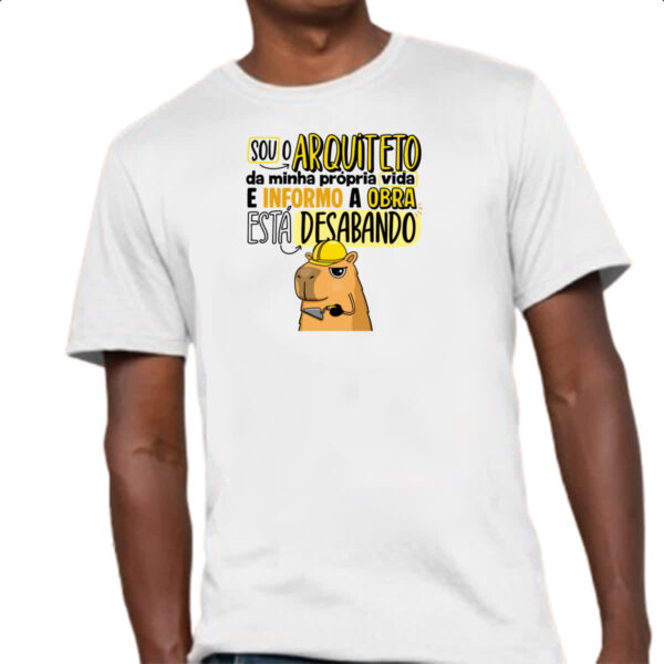 Camiseta Unissex Capivara Sou o Arquiteto - Imagem 4