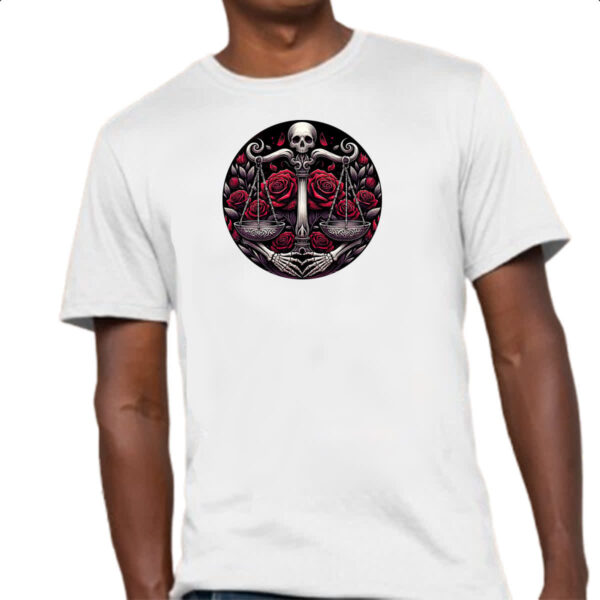 Camiseta Unissex Signo Gotico de Libra - Imagem 4