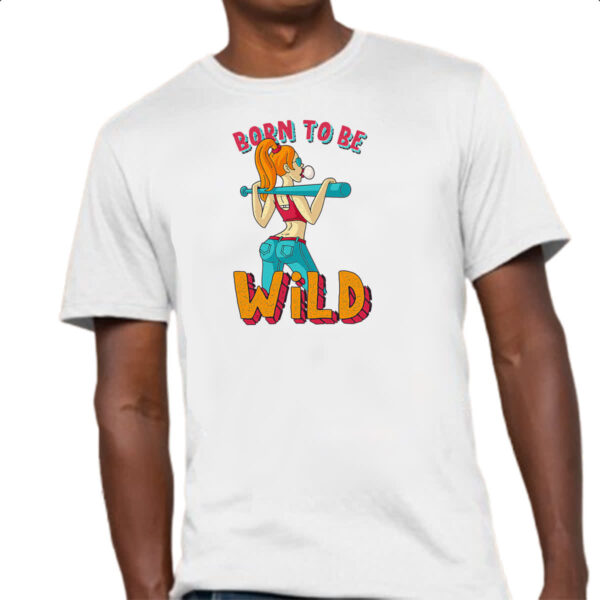 Camiseta Unissex Girl Born to be wild - Imagem 4