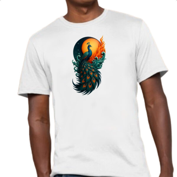 Camiseta Unissex Pavao sunset arte - Imagem 4