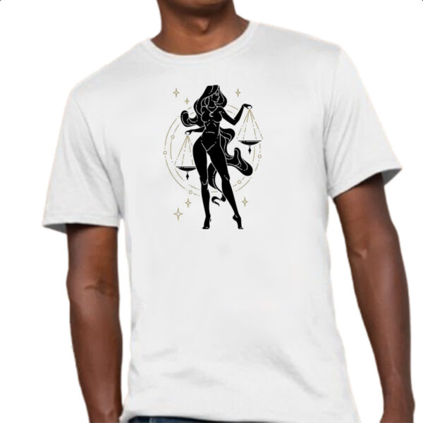 Camiseta Unissex Signo Yoga Libra - Imagem 4