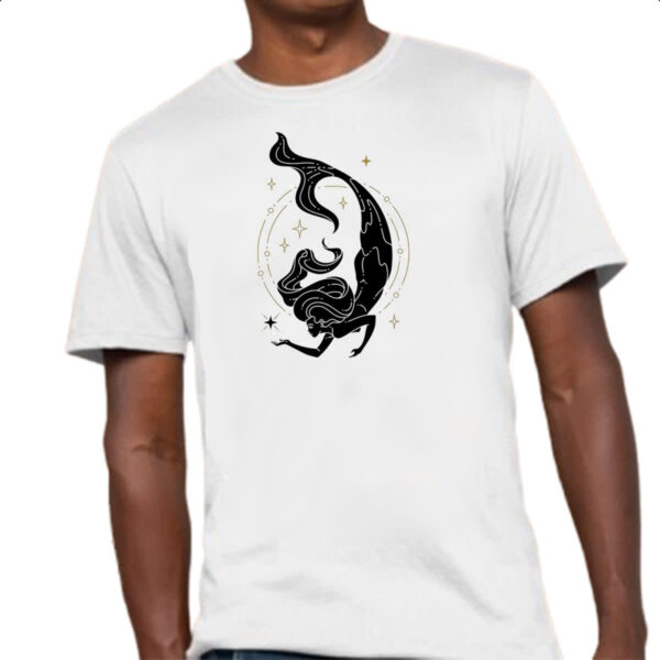Camiseta Unissex Signo Yoga Peixes - Imagem 4