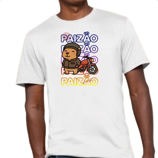 Camiseta Unissex Capivara Paizao Motoqueiro - Imagem 4