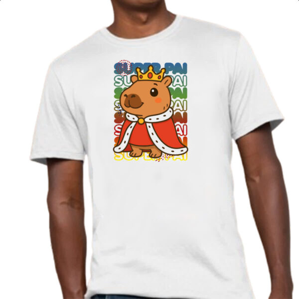 Camiseta Unissex Capivara Paizao Rei - Imagem 4