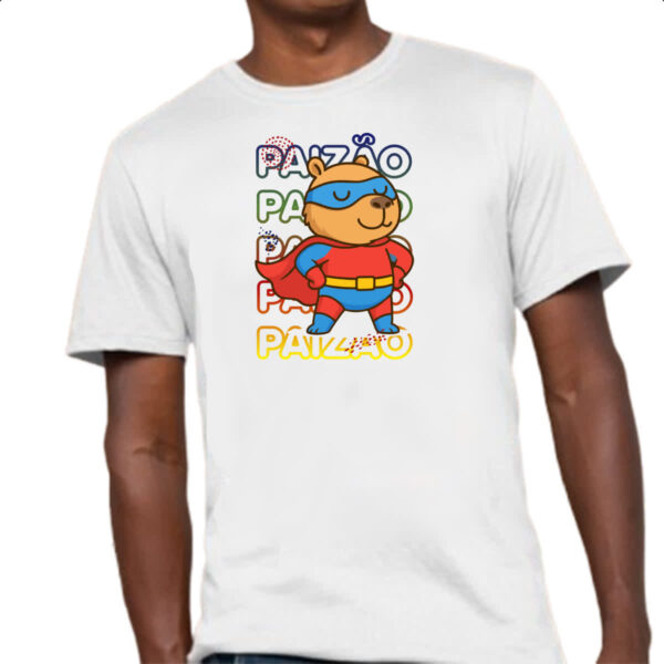 Camiseta Unissex Capivara Paizao Super Heroi - Imagem 4