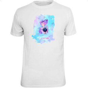 Camiseta Unissex Capricornio fundo zodiacal