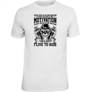 Camiseta Unissex Motorcycle Motivation