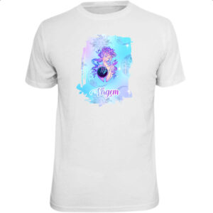 Camiseta Unissex Virgem fundo zodiacal