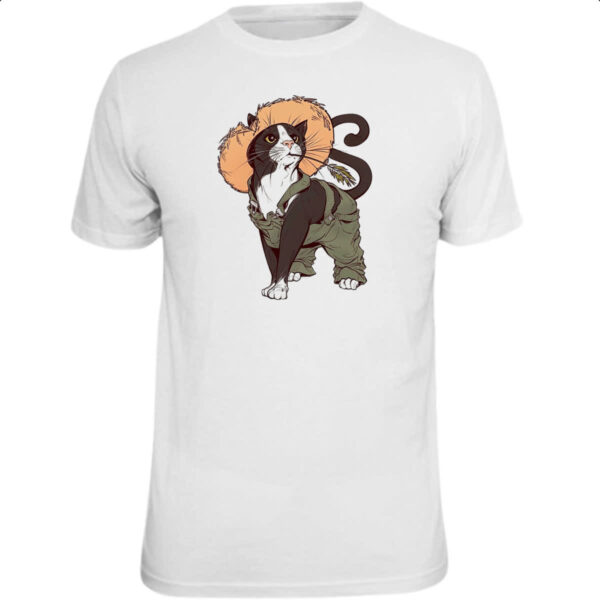 Camiseta Unissex Gato da roca