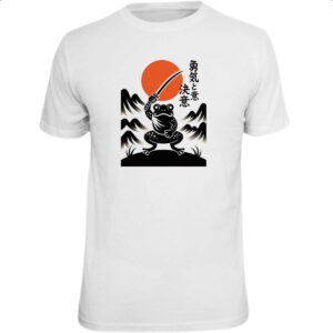 Camiseta Unissex Sapo Samurai Sunset