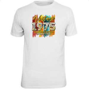 Camiseta Unissex Vintage 1975 Limited Edition