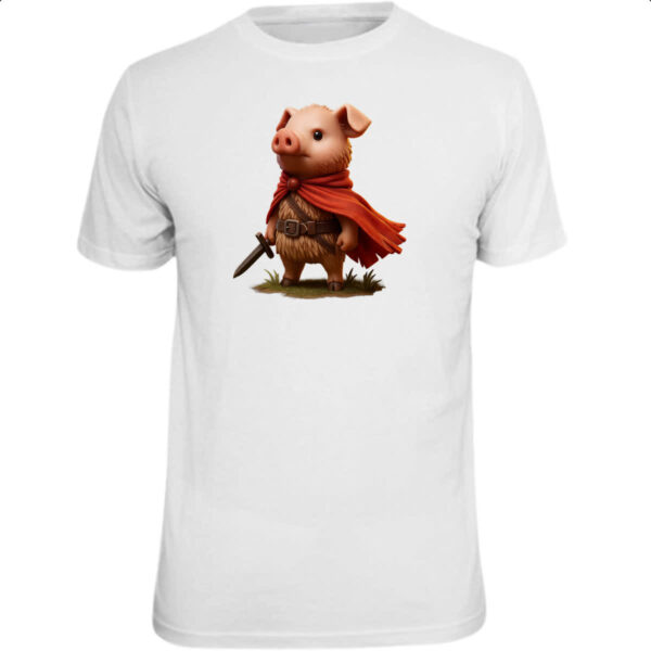 Camiseta Unissex Porco mosqueteiro