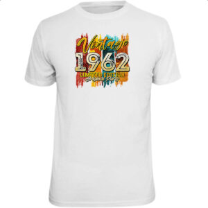 Camiseta Unissex Vintage 1962 Limited Edition