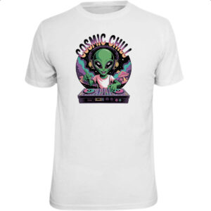 Camiseta Unissex ET Cosmic Chill DJ