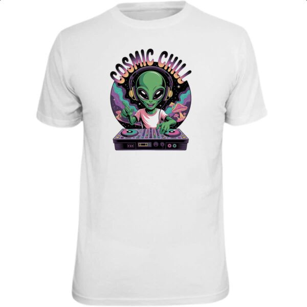 Camiseta Unissex ET Cosmic Chill DJ