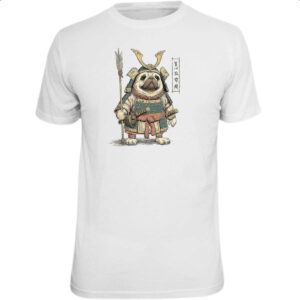 Camiseta Unissex Pug Samurai