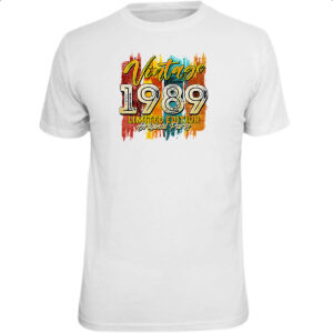 Camiseta Unissex Vintage 1989 Limited Edition