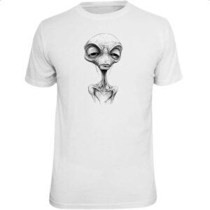 Camiseta Unissex Alien Grafite Arte