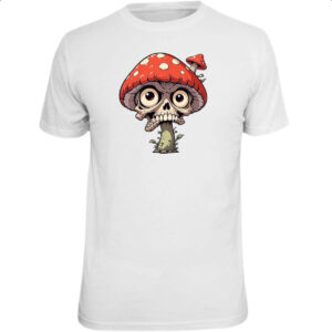 Camiseta Unissex Cogumelo Caveira
