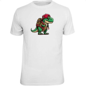 Camiseta Unissex T-Rex aventureiro