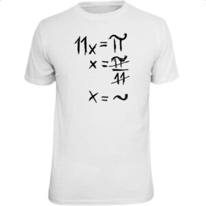 Camiseta Unissex Equacao matematica PI TIL