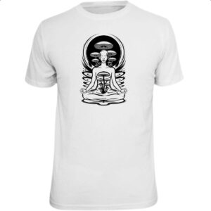 Camiseta Unissex Yoga Cogumelos
