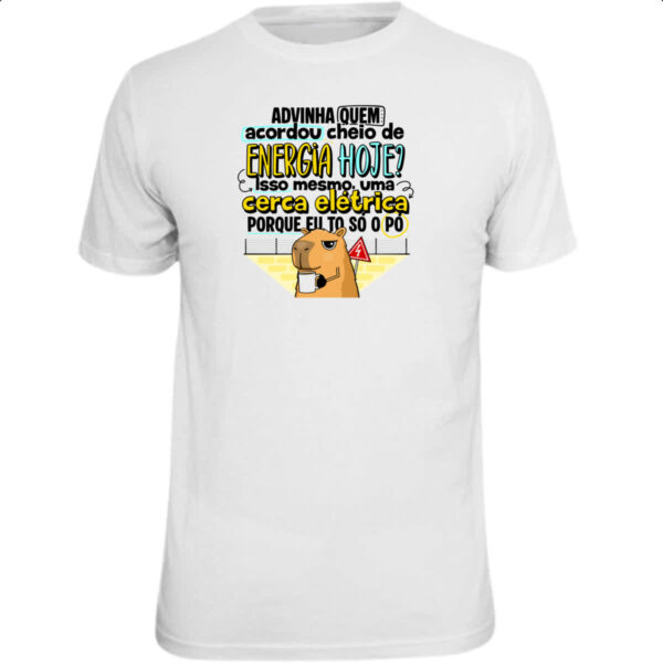Camiseta Unissex Capivara Energia hoje