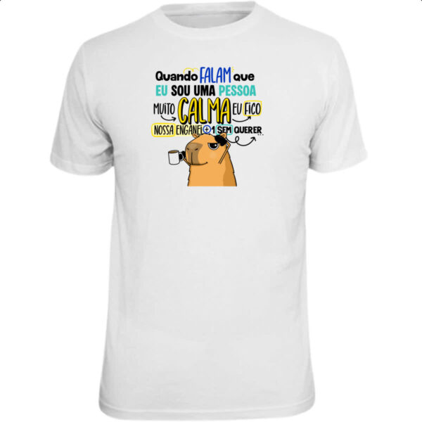 Camiseta Unissex Capivara Muito calma