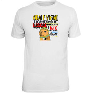 Camiseta Unissex Capivara Orai e vigiai