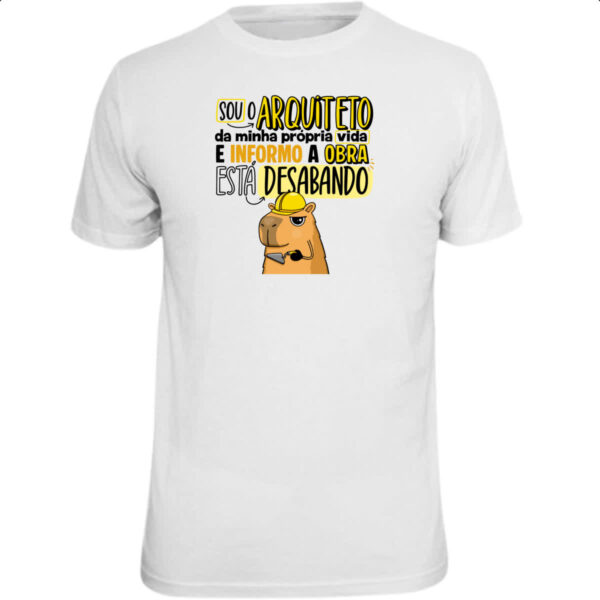 Camiseta Unissex Capivara Sou o Arquiteto