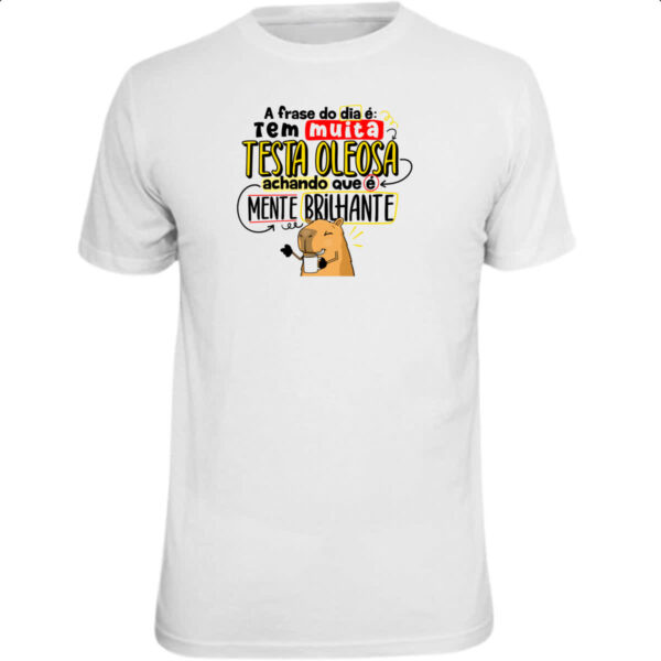 Camiseta Unissex Capivara Testa oleosa