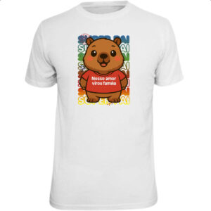 Camiseta Unissex Capivara Paizao Familia