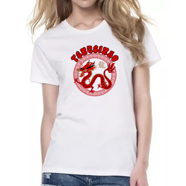 Camiseta Baby Look Terceirao Dragao Chines - Imagem 2
