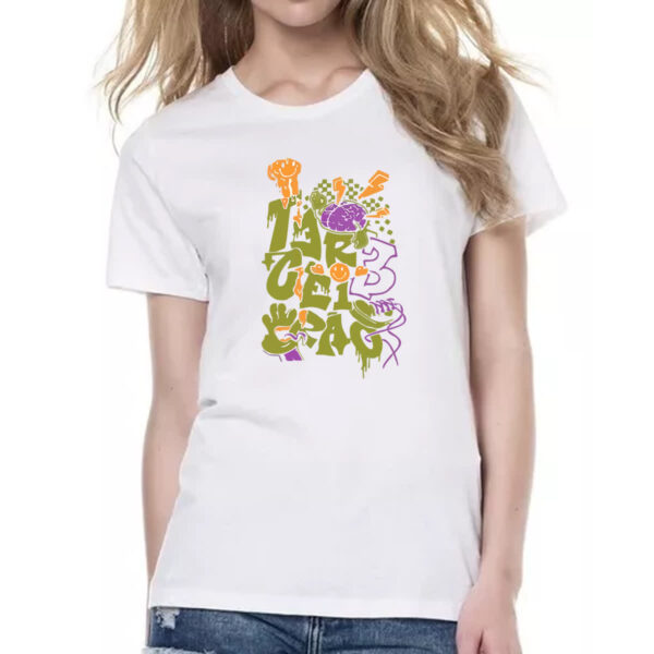 Camiseta Baby Look Terceirao Grafite cerebro - Imagem 2