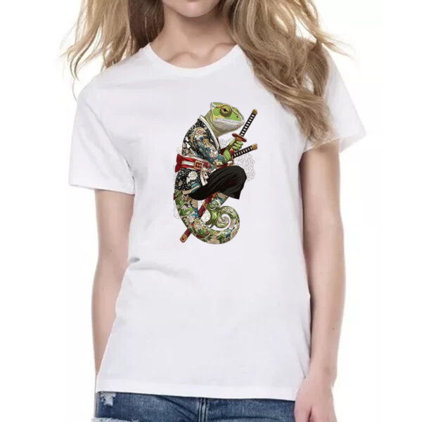 Camiseta Baby Look Camaleao Samurai - Imagem 2