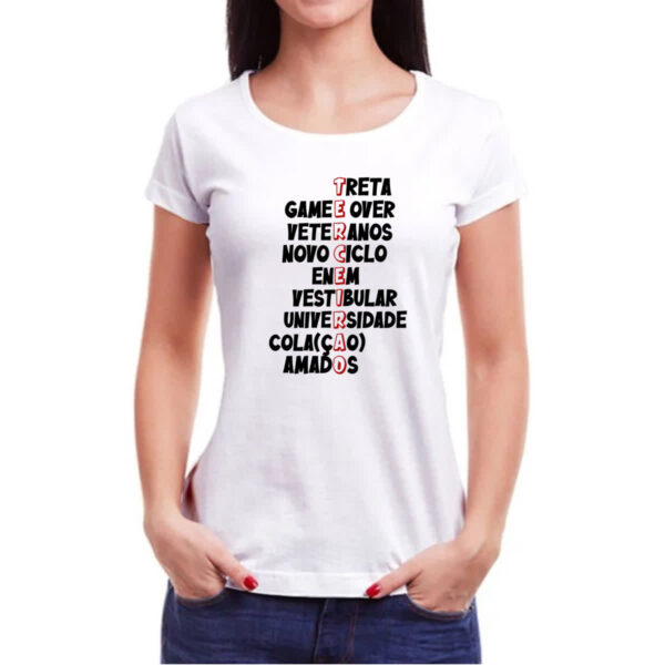 Camiseta Baby Look Terceirao Acrostico - Imagem 3