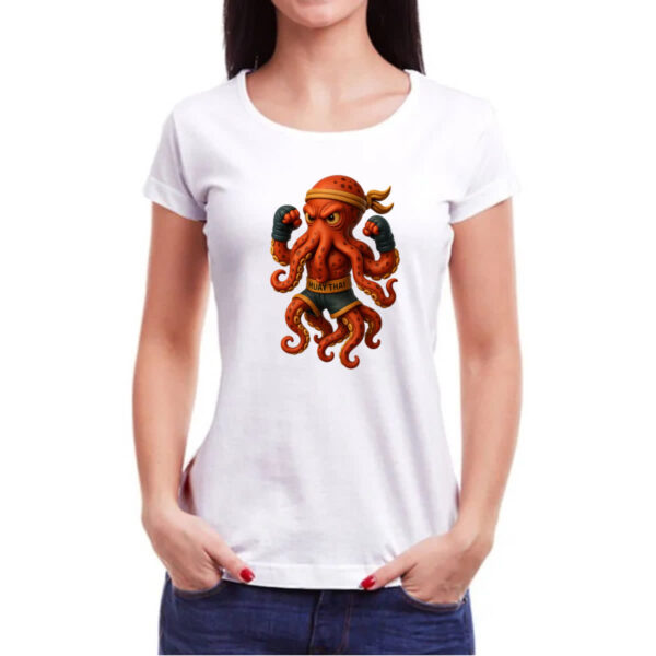 Camiseta Baby Look Octopus Muay Thai - Imagem 3