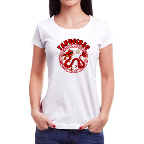 Camiseta Baby Look Terceirao Dragao Chines - Imagem 3