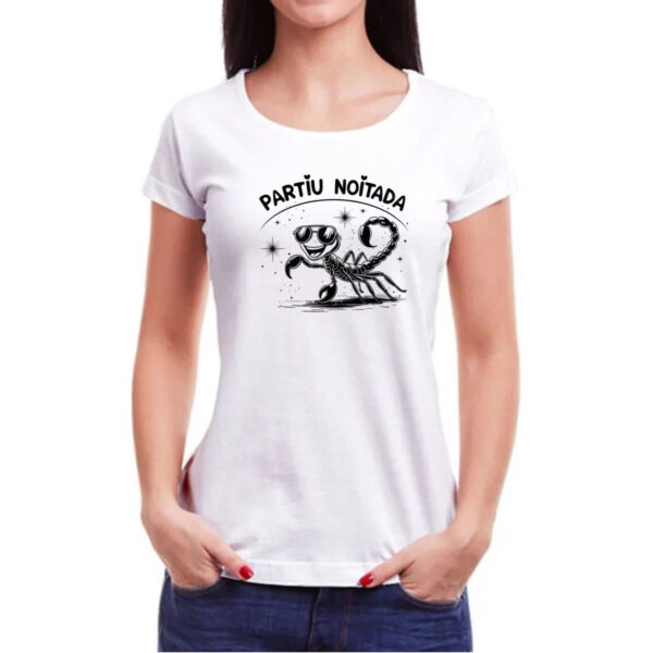 Camiseta Baby Look Partiu Noitada Escorpiao - Imagem 3
