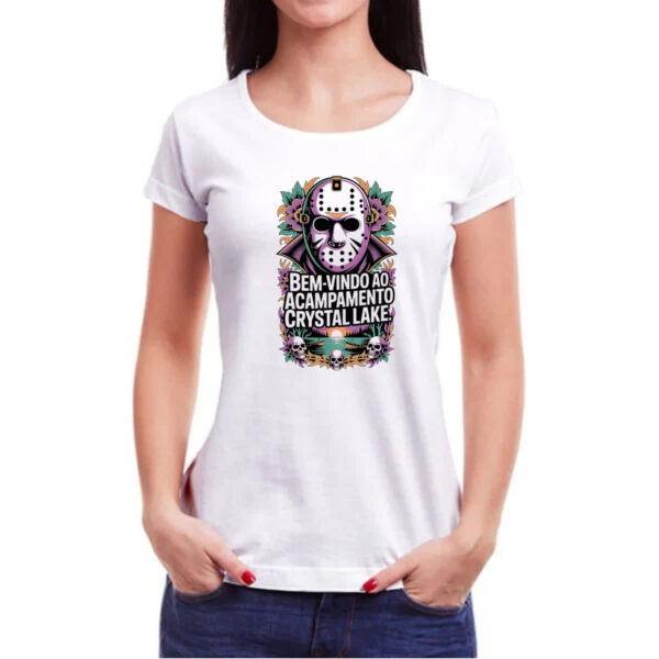 Camiseta Baby Look Bem vindo a Cristal Lake - Imagem 3